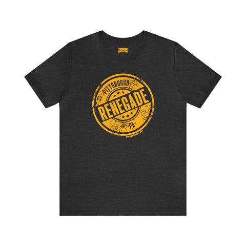 Stamp Series - RENEGADE - Short Sleeve Tee T-Shirt Printify Dark Grey Heather S 