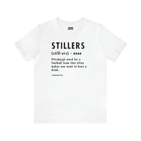 Pittsburghese Definition Series - Stillers - Short Sleeve Tee T-Shirt Printify White S 