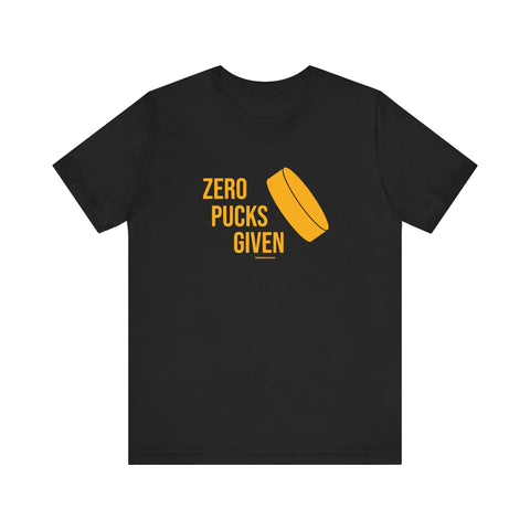 Zero Pucks Given - Short Sleeve Tee T-Shirt Printify Black S