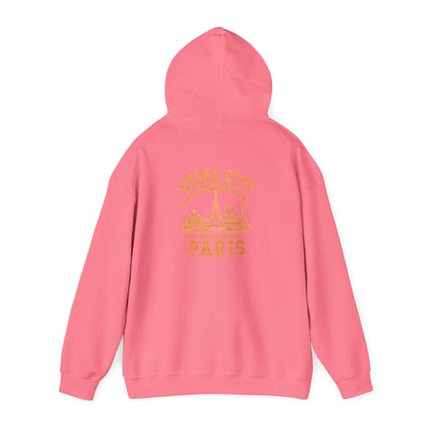 Steel City Paris - Unisex Heavy Blend™ Hooded Sweatshirt (Design on Back)