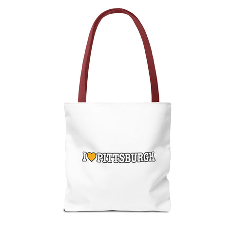 Pittsburgh Love Tote Bag — I  Pittsburgh Canvas Tote