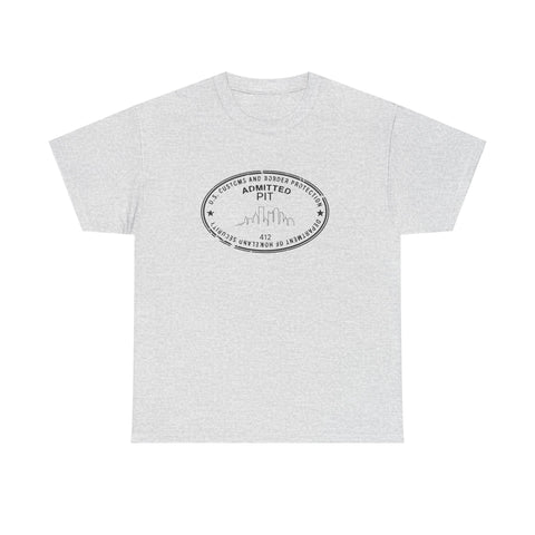 Pittsburgh Border Stamp - Unisex Heavy Cotton Tee