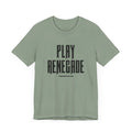 Play Renegade Distressed Font - Short Sleeve Shirt T-Shirt Printify Sage XS 