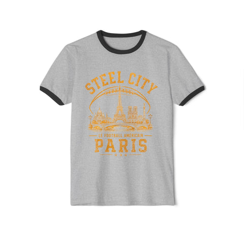 Steel City Paris - Next Level Unisex Cotton Ringer T-Shirt
