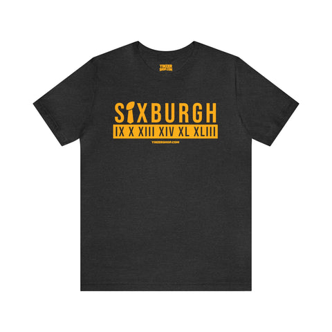 Sixburgh - Six Rings - Short Sleeve Tee T-Shirt Printify Dark Grey Heather S 