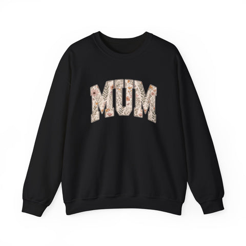 Pittsburgh “Mum” Sweatshirt – Yinzer Mother’s Day Crewneck Mom Floral Varsity