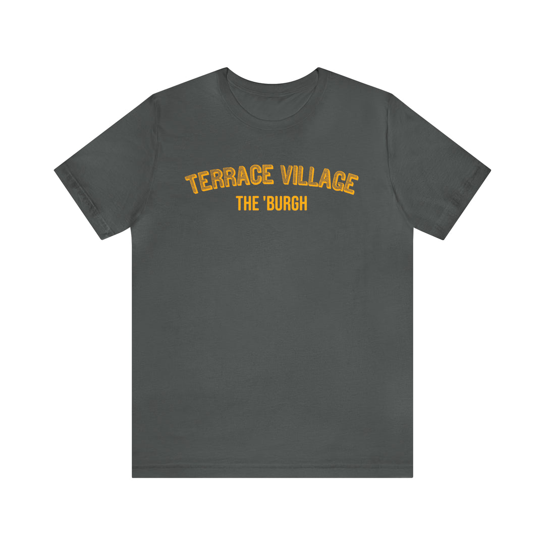 Terrace Village - The Burgh Neighborhood Series - Unisex Jersey Short Sleeve Tee T-Shirt Printify Asphalt S 