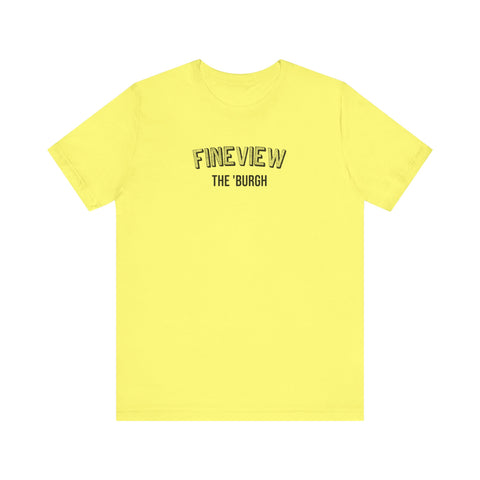 Fineview  - The Burgh Neighborhood Series - Unisex Jersey Short Sleeve Tee T-Shirt Printify Yellow S 