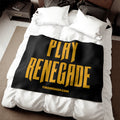 Pittsburgh Play Renegade Distressed Font Sweatshirt Black Blanket Home Decor Printify 80" × 60"  