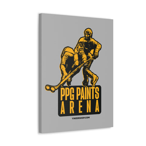 PPG Paints Arena Statue - Canvas Gallery Wrap Wall Art Canvas Printify   