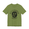 Retro Pittsburgh Hockey Mask Shirt - Short Sleeve Tee T-Shirt Printify Heather Green S