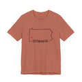 Love Pittsburgh Pennsylvania Short Sleeve T-Shirt  - Unisex bella+canvas 3001 T-Shirt Printify   