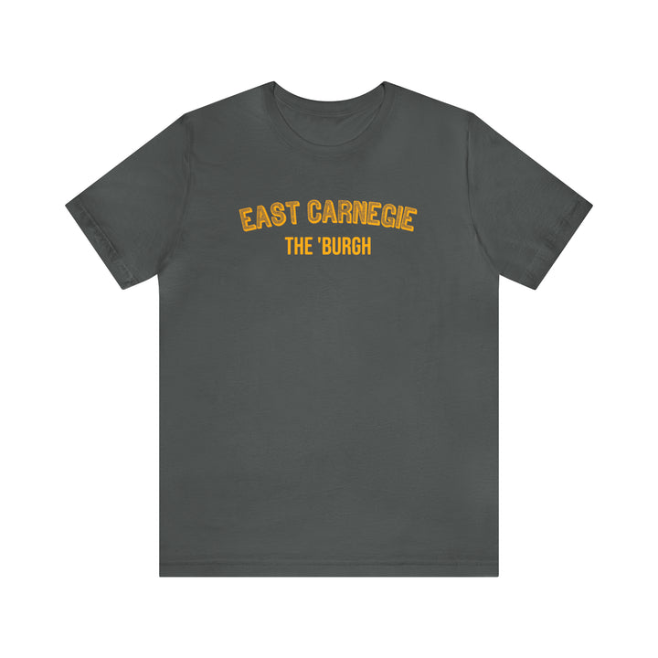 East Carnegie  - The Burgh Neighborhood Series - Unisex Jersey Short Sleeve Tee T-Shirt Printify Asphalt S 