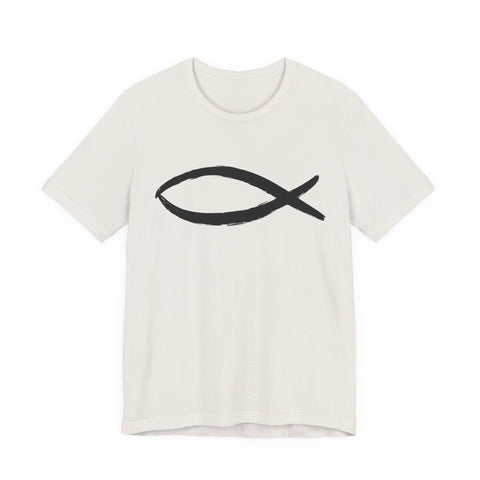 Christianity Fish Symbol - Unisex Jersey Short Sleeve Tee