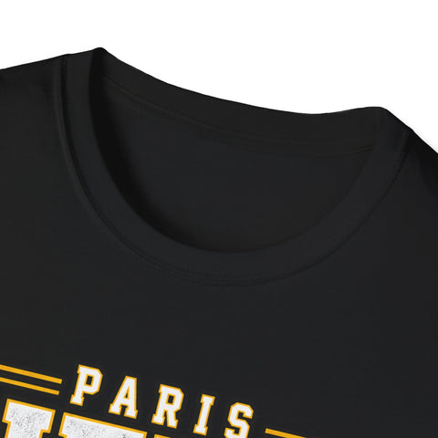 Paris Here Oui Go ( Here We Go ) T-Shirt | Pittsburgh Black & Gold | Gildan Softstyle Shirt