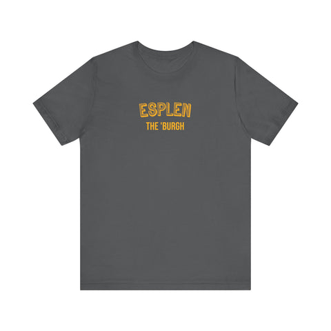 Esplen  - The Burgh Neighborhood Series - Unisex Jersey Short Sleeve Tee T-Shirt Printify Asphalt S 