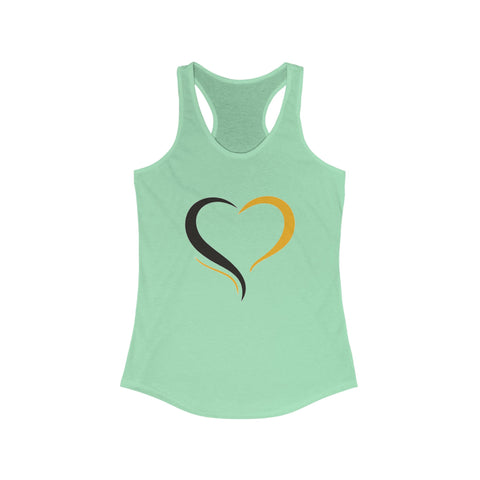 Black and Yellow Heart - Women's Tang Top