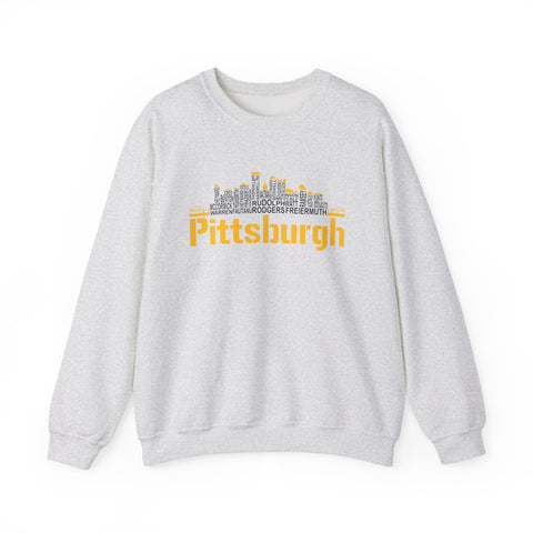 Pittsburgh Football Team Names - Heavy Blend™ Crewneck Sweatshirt