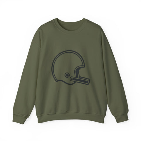 Customizable Football Helmet - Heavy Blend™ Crewneck Sweatshirt