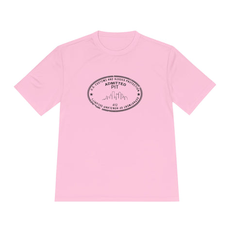 Pittsburgh Border Stamp - Sport-Tek Unisex Moisture Wicking Tee