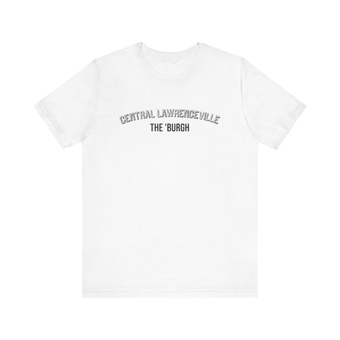 Central Lawrenceville  - The Burgh Neighborhood Series - Unisex Jersey Short Sleeve Tee T-Shirt Printify White S 