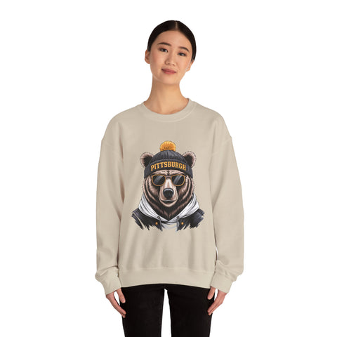 Pittsburgh Game Day Bear - Heavy Blend™ Crewneck Sweatshirt