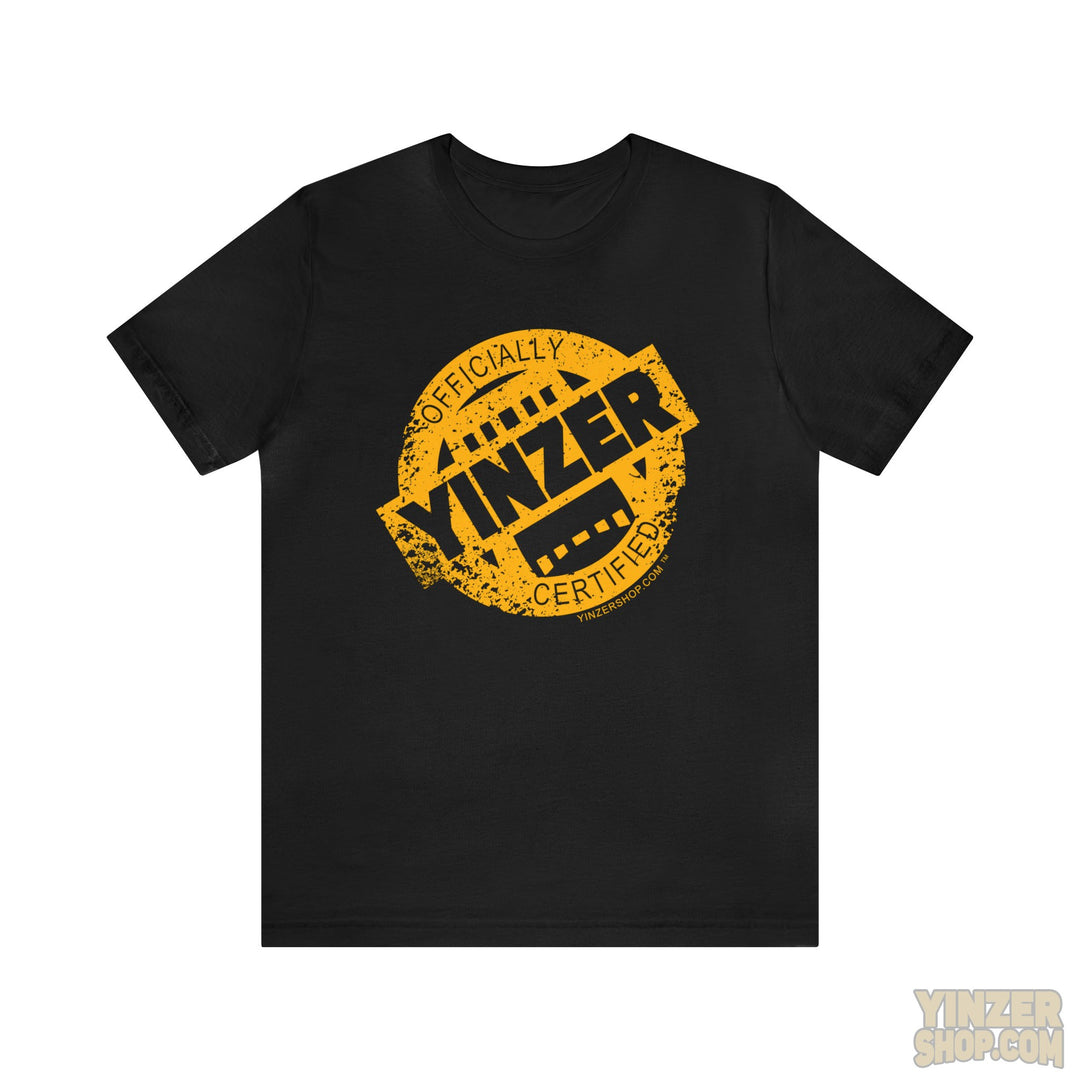 Certified Yinzer™ Unisex Jersey Short Sleeve Tee T-Shirt Printify Black L 