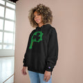 St. Patty's Day Clover - P is for Pittsburgh Series - Champion Hoodie Hoodie Printify   