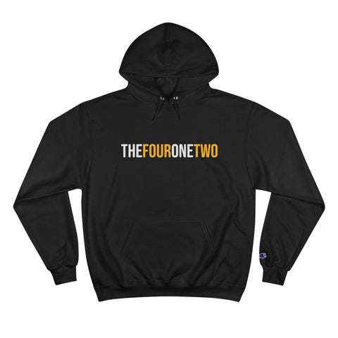 The Four One Two - Area Code - Champion Hoodie Hoodie Printify Black S 