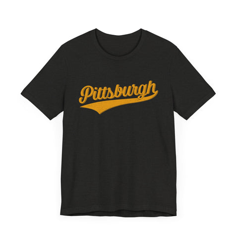 Pittsburgh Varsity Retro - Bella+Canvas 3001 T-Shirt