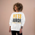 Big Pittsburgh - Champion Crewneck Sweatshirt Sweatshirt Printify   