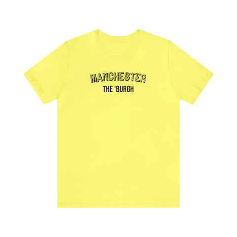 Manchester - The Burgh Neighborhood Series - Unisex Jersey Short Sleeve Tee T-Shirt Printify Yellow M 