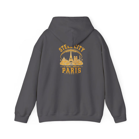 Steel City Paris - Unisex Heavy Blend™ Hooded Sweatshirt (Design on Back)