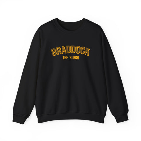 Braddock - The Burgh Neighborhood Series - - Unisex Heavy Blend™ Sweatshirt Sweatshirt Printify Black S 