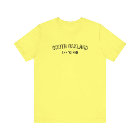 South Oakland - The Burgh Neighborhood Series - Unisex Jersey Short Sleeve Tee T-Shirt Printify Yellow S 