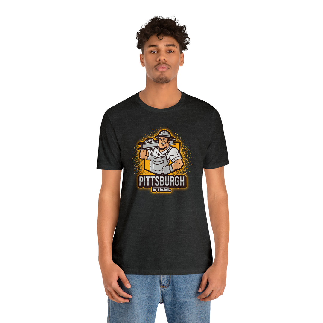 Pittsburgh Steel - Unisex Jersey Short Sleeve Tee T-Shirt Printify   