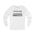 Three Rivers Stadium - 1970 - Retro Schematic - Long Sleeve Tee Long-sleeve Printify S White 