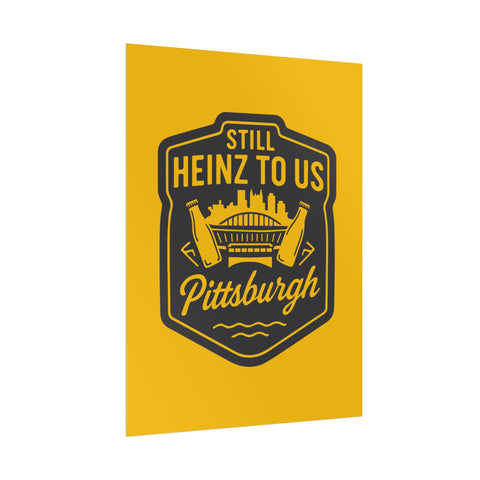 Rolled Art Poster – Pittsburgh Vintage Football Stadium Print with Giclée Color