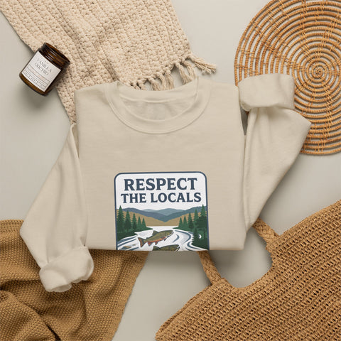Respect the Locals River Steward Sweatshirt | Vintage National Park Wildlife