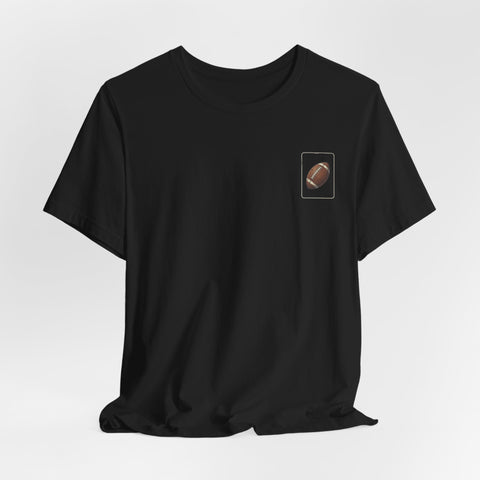 Benchwarmer Dog Football T‑Shirt — "Benched Again Somehow" Graphic Tee