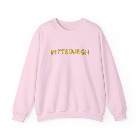 Pittsburgh Bubble Letters - Heavy Blend™ Crewneck Sweatshirt