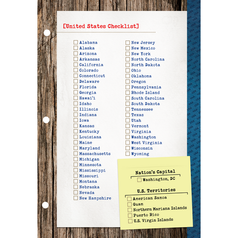 Travel Stamps - Checklist Dividers