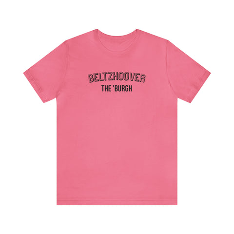 Beltzhoover  - The Burgh Neighborhood Series - Unisex Jersey Short Sleeve Tee T-Shirt Printify Charity Pink S 