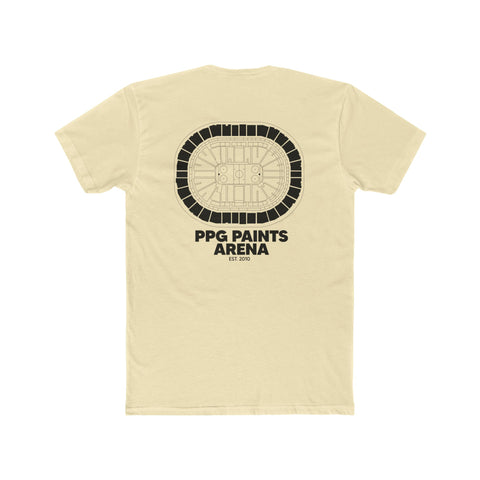 Pittsburgh PPG Paints Arena T-Shirt Print on Back w/ Small Logo T-Shirt Printify   