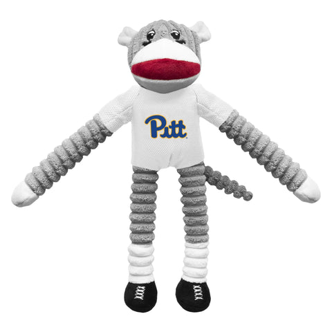 University of Pittsburgh Team Sock Monkey Pet Toy University of Pittsburgh Little Earth Productions   