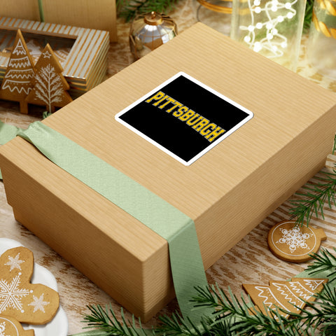 Pittsburgh Varsity Letters Block Stickers