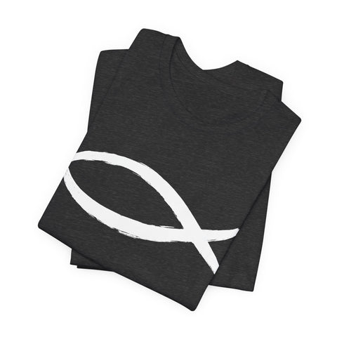Christianity Fish Symbol - Unisex Jersey Short Sleeve Tee