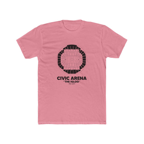 Pittsburgh Civic Arena "The Igloo"  Cotton Crew Tee T-Shirt Printify Solid Light Pink S 