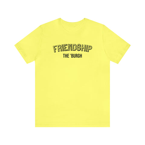 Friendship  - The Burgh Neighborhood Series - Unisex Jersey Short Sleeve Tee T-Shirt Printify Yellow XL 
