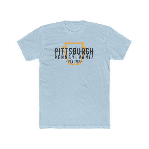 Pittsburgh Established 1758 T-Shirt T-Shirt Printify Solid Light Blue S 